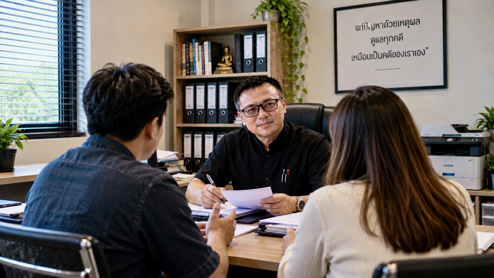 บรรยากาศสำนักงานและพื้นที่ให้คำปรึกษา