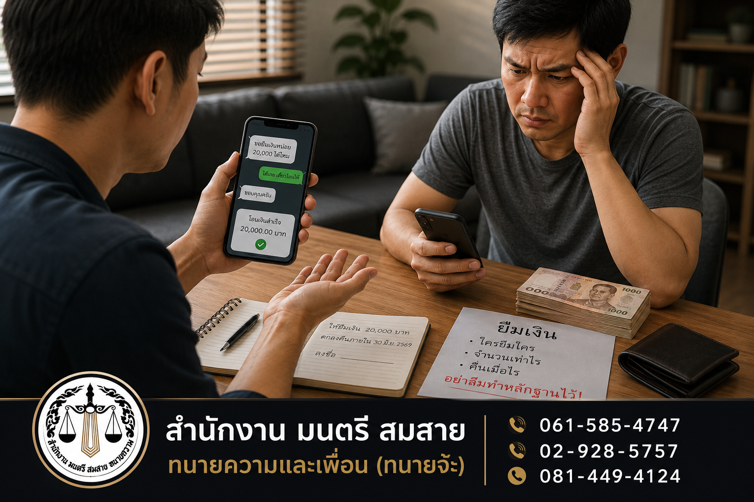 ให้ยืมเงินกัน ไม่มีสัญญา…ฟ้องเอาคืนได้ไหม?